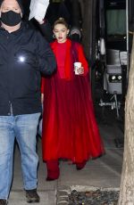 GIGI HADID Heading to Maybelline Photoshoot in New York 01/26/2022