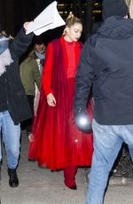 GIGI HADID Heading to Maybelline Photoshoot in New York 01/26/2022