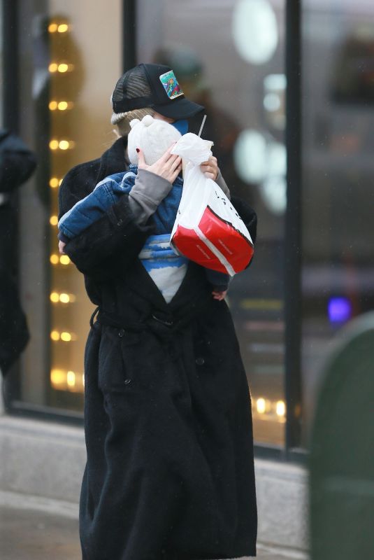 GIGI HADID Out for Coffee in New York 01/28/2022