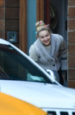 GIGI HADID Out in New York 01/18/2022