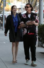 GWEN SINGER Out and About in Beverly Hills 01/22/2022