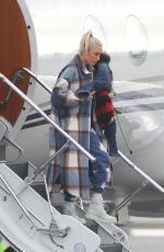 GWEN STEFANI Arrives at Van Nuys Airport 01/18/2022