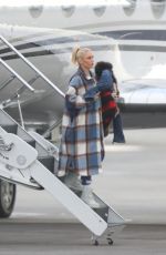GWEN STEFANI Arrives at Van Nuys Airport 01/18/2022