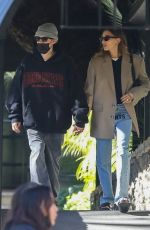 HAILEY and Justin BIEBER Out for Brunch in Bel Air 01/30/2022