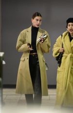 HAILEY BIEBER and ALEXA DEMIE at Sushi Park in Los Angeles 01/13/2022