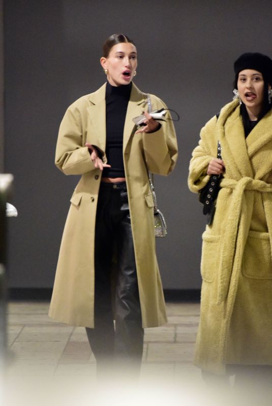 HAILEY BIEBER and ALEXA DEMIE at Sushi Park in Los Angeles 01/13/2022