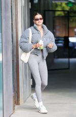 HAILEY BIEBER and BELLA HADID Leaves Pilates Class in Los Angeles 01/08/2022