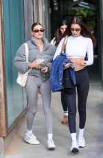 HAILEY BIEBER and BELLA HADID Leaves Pilates Class in Los Angeles 01/08/2022