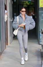 HAILEY BIEBER and BELLA HADID Leaves Pilates Class in Los Angeles 01/08/2022