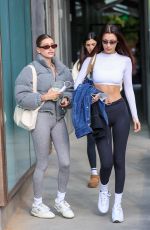 HAILEY BIEBER and BELLA HADID Leaves Pilates Class in Los Angeles 01/08/2022