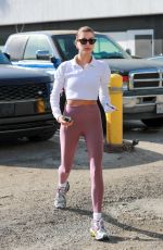 HAILEY BIEBER Arrives at Forma Pilates in West Hollywood 01/14/2022