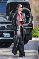 HAILEY BIEBER Arrives at Justin Bieber