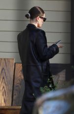 HAILEY BIEBER Arrives at Justin Bieber