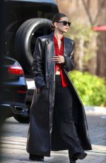 HAILEY BIEBER Arrives at Justin Bieber