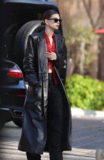 HAILEY BIEBER Arrives at Justin Bieber