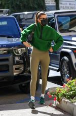 HAILEY BIEBER Arrives at Yoga Class in West Hollywood 01/27/2022