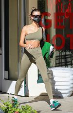 HAILEY BIEBER at a Pilates Class in Los Angeles 01/27/2022