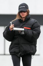 HAILEY BIEBER Heading to Morning Pilates Class in West Hollywood 01/07/2022