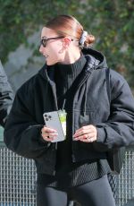 HAILEY BIEBER Heading to Pilates in West Hollywood 01/11/2022