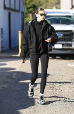 HAILEY BIEBER Heading to Pilates in West Hollywood 01/11/2022