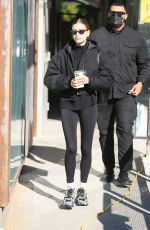 HAILEY BIEBER Heading to Pilates in West Hollywood 01/11/2022