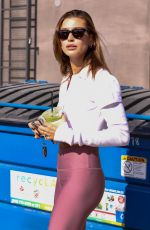 HAILEY BIEBER Leaves Pilates Session in West Hollywood 01/14/2022