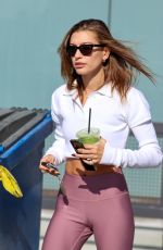 HAILEY BIEBER Leaves Pilates Session in West Hollywood 01/14/2022