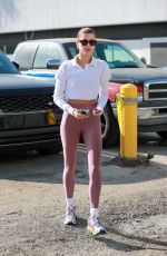 HAILEY BIEBER Leaves Pilates Session in West Hollywood 01/14/2022