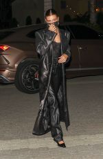 HAILEY BIEBER Night Out in Los Angeles 01/11/2022