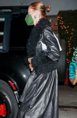 HAILEY BIEBER Out for Dinner at Giorgio Baldi in Santa Monica 01/14/2022