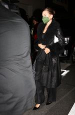HAILEY BIEBER Out for Dinner at Giorgio Baldi in Santa Monica 01/14/2022