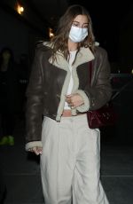 HAILEY BIEBR Leaves Church Service in Beverly Hills 01/26/2022