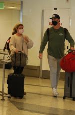HALEY and Pete ALONSO at LAX Airport in Los Angeles 01/09/2022
