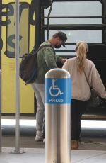 HALEY and Pete ALONSO at LAX Airport in Los Angeles 01/09/2022