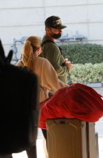HALEY and Pete ALONSO at LAX Airport in Los Angeles 01/09/2022