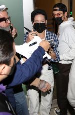 HALSEY Arrives at Lakers Game at Crypto.com Arena in Los Angeles 01/09/2022