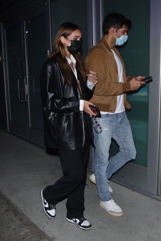 HANA CROSS Arrives at Lakers Game at Crypto.com Arena in Los Angeles 01/09/2022