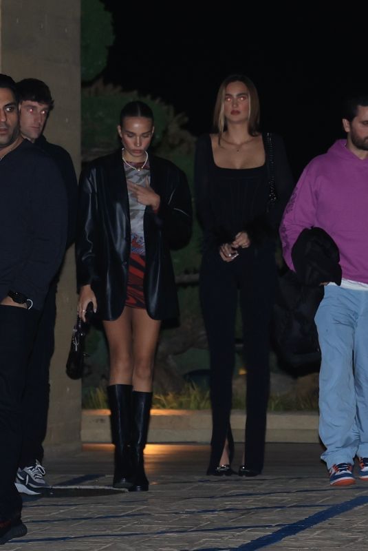 HANA CROSS Out on a Double Date at Nobu in Malibu 01/20/2022