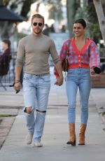 HAYLEY ERBERT and Derek Hough at Alfred Coffee in West Hollywood 01/27/2022