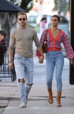 HAYLEY ERBERT and Derek Hough at Alfred Coffee in West Hollywood 01/27/2022