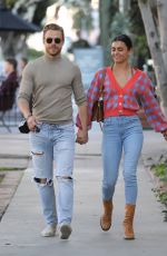 HAYLEY ERBERT and Derek Hough at Alfred Coffee in West Hollywood 01/27/2022
