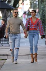 HAYLEY ERBERT and Derek Hough at Alfred Coffee in West Hollywood 01/27/2022