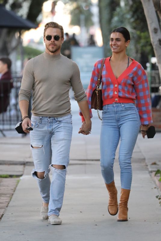HAYLEY ERBERT and Derek Hough at Alfred Coffee in West Hollywood 01/27/2022