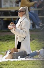 HEATHER RAE YOUNG and Tarek el Moussa at a Picnic in Los Angeles 01/28/2022