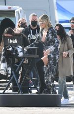 HEII KLUM at a Special Set of Germany