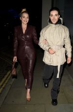 HELAN FLANAGAN and Jay Birmingham at Rosso Restaurant in Manchester 01/09/2022