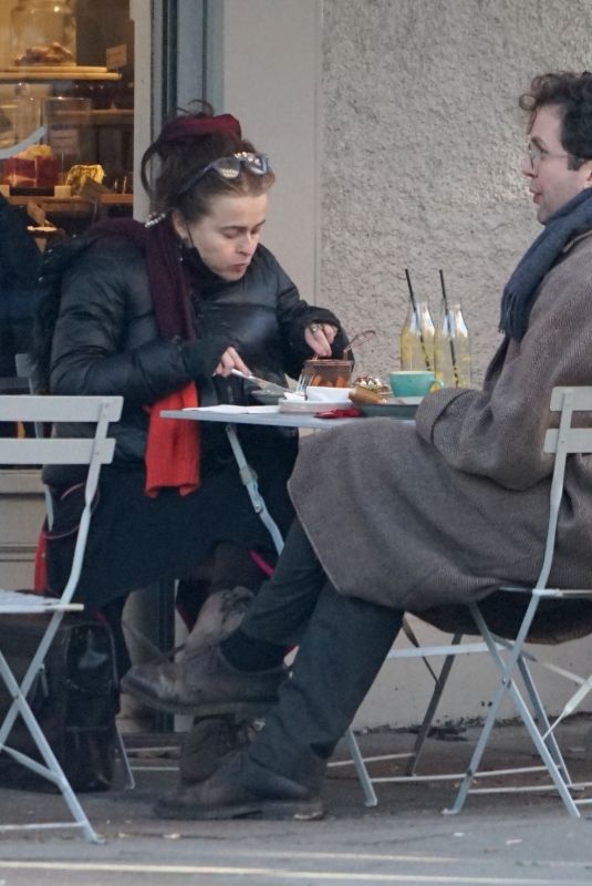 HELENA BONHAM CARTER and Rye Dag Holmboe Out in Primrose Hill 01/05/2022