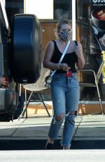 HILARY DUFF Leaves BevMo! Liquor Store in Studio City 01/20/2022