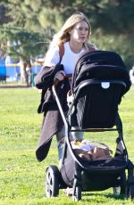 HILARY DUFF Out at a Park in Los Angeles 01/22/2022