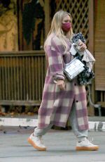 HILARY DUFF Out for Dinner in Studio City 01/17/2022